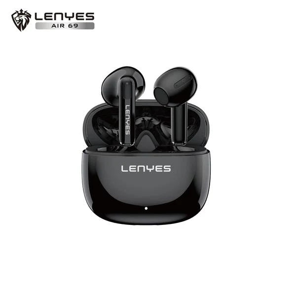Lenyes Air 69 Wireless Earbuds – ANC, Dual Mic, 20H Battery Black