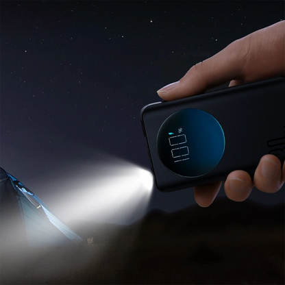 JOYROOM 30W Power Bank 10000mAh-Black With USB to Type-C Cable 0.25m-Black