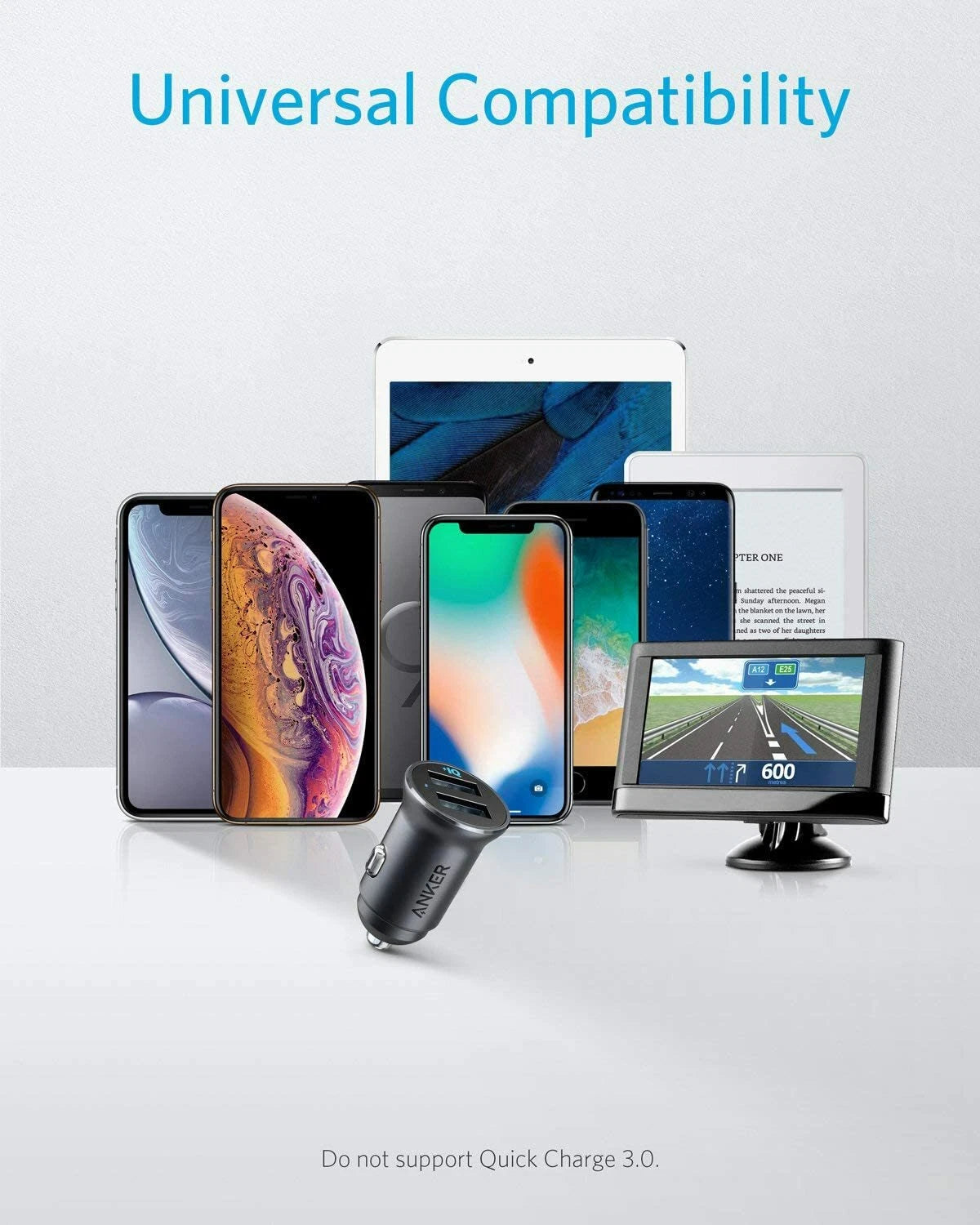 Anker Car Charger, Mini 30W Metal Dual USB Car Charger, PowerDrive 2 Alloy