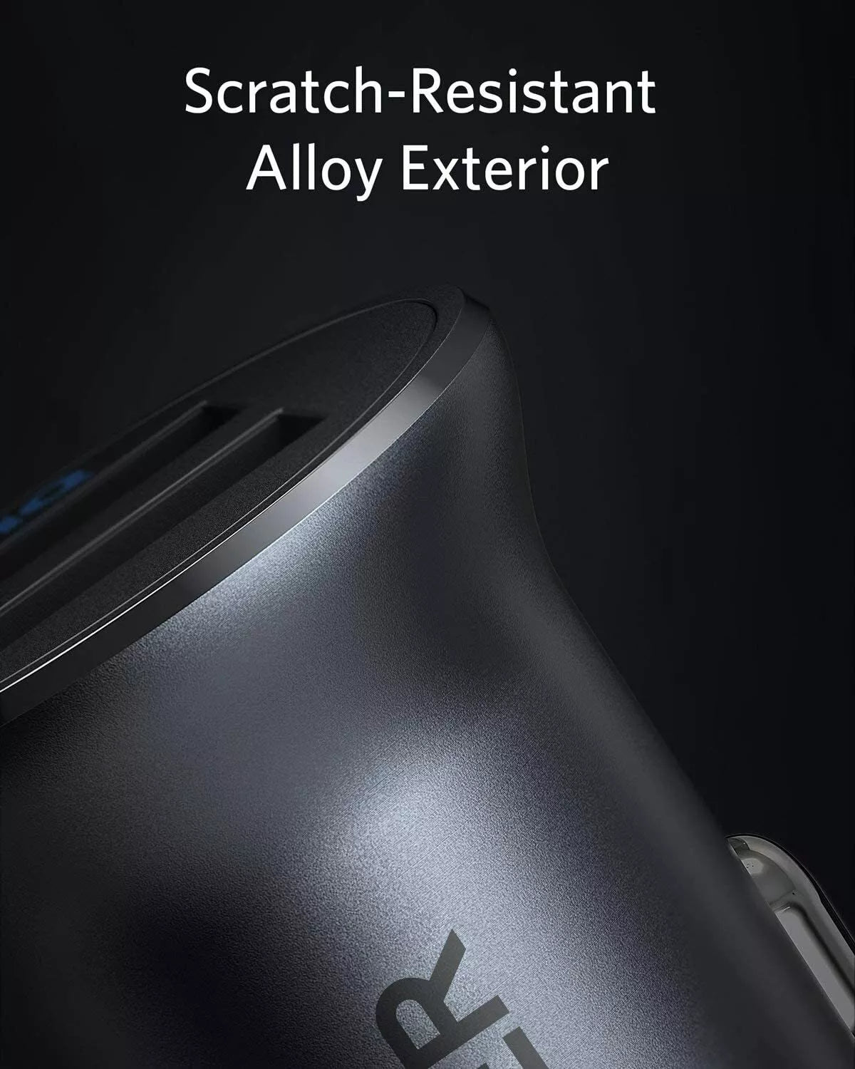 Anker Car Charger, Mini 30W Metal Dual USB Car Charger, PowerDrive 2 Alloy